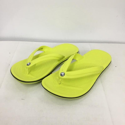 クロックス crocs サンダル サンダル 11033-7H1 Crocband Flip 24.0cm 無地 黄 / イエロー /  レディース USED 古着 中古 10134185