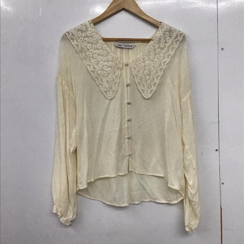 ローリーズファーム LOWRYS FARM シャツ、ブラウス 長袖 S 無地 アイボリー / アイボリー /  レディース USED 古着 中古 10148551