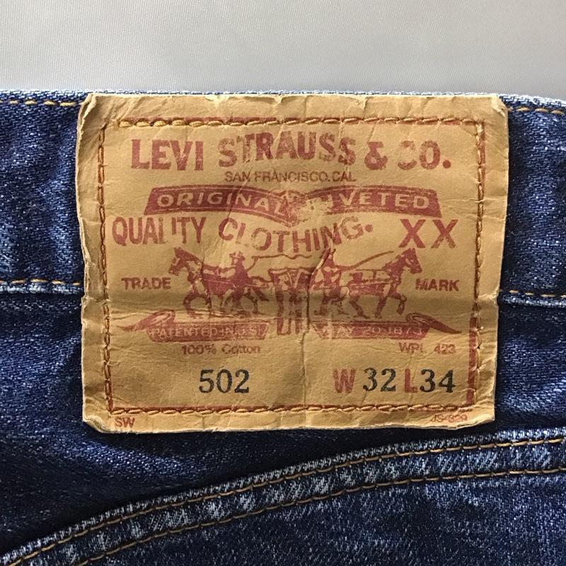 リーバイストラウスアンドコー Levi Strauss & co. パンツ デニム、ジーンズ デニムパンツ ストレートパンツ ワイドパンツ カジュアルパンツ 32インチ 無地 インディゴ / インディゴ /  メンズ USED 古着 中古 10113576