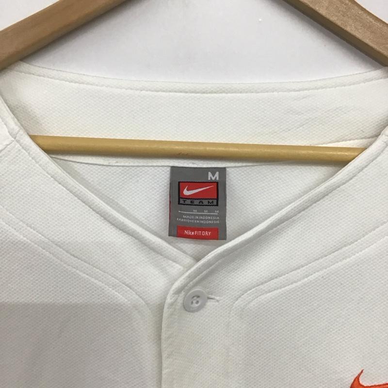 ナイキ NIKE シャツ、ブラウス 半袖 半袖シャツ プリントシャツ スポーツウェア M ロゴ、文字 白 / ホワイト /  メンズ USED 古着 中古 10141940