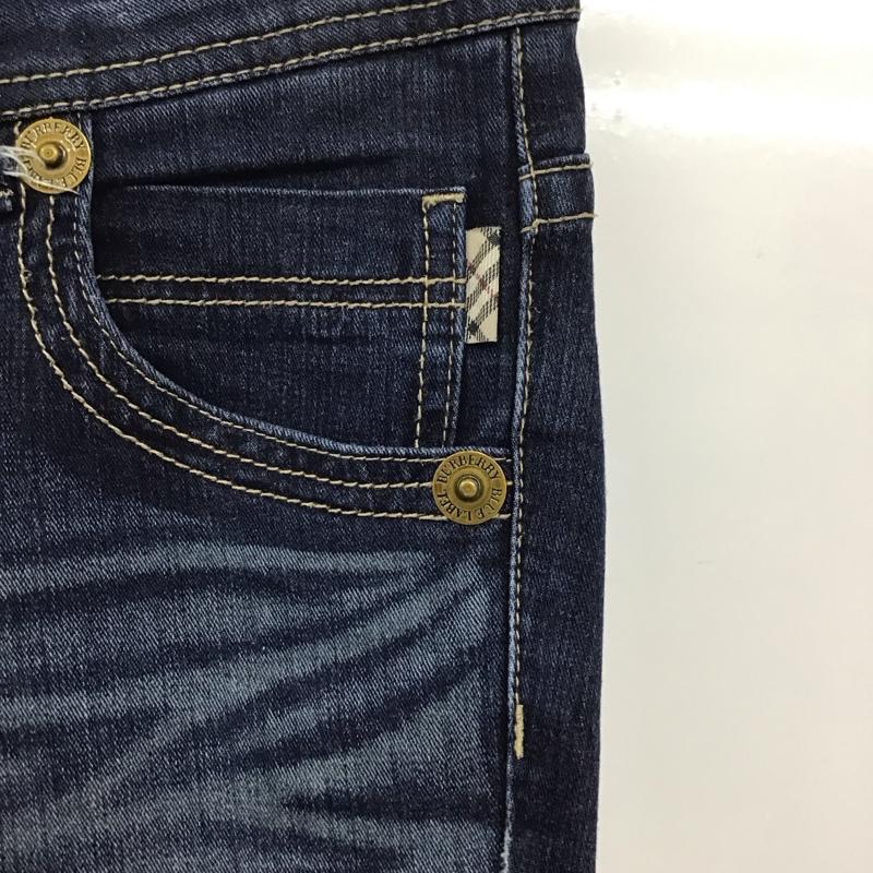 バーバリーブルーレーベル BURBERRY BLUE LABEL パンツ デニム、ジーンズ 36 無地 インディゴ / インディゴ /  レディース USED 古着 中古 10132754