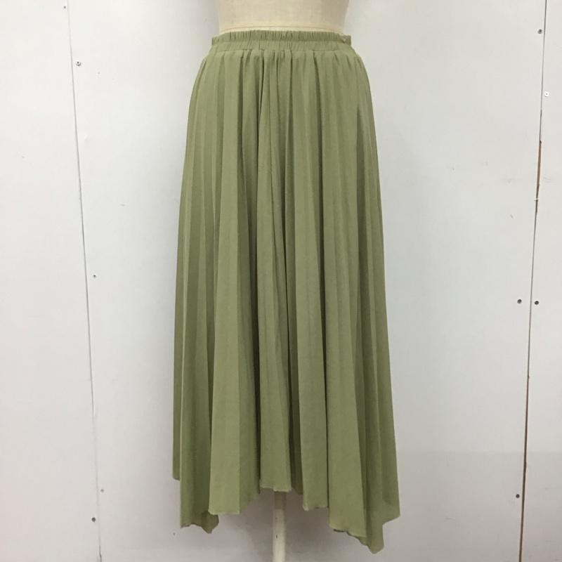 アルシーヴ archives スカート ロングスカート AR-0042 プリーツスカート 無地 カーキ / カーキ /  レディース USED 古着 中古 10110928