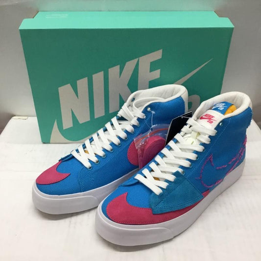 ナイキ NIKE スニーカー スニーカー CI3833 400 SB ZOOM BLAZER MID EDGE 28cm 箱有 28.0cm ロゴ、文字 水色 / ライトブルー / X 桃 / ピンク /  メンズ USED 古着 中古 10107861