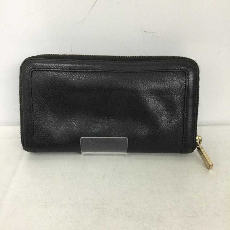 トリーバーチ TORY BURCH 財布 長財布 ラウンドファスナー ワンポイント 黒 / ブラック /  レディース USED 古着 中古 10150467