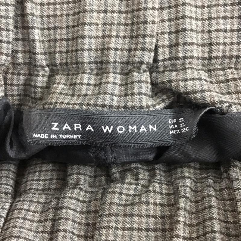 ザラ ZARA スカート ミニスカート 4886 251 802 プリーツ S チェック 茶 / ブラウン /  レディース USED 古着 中古 10143800