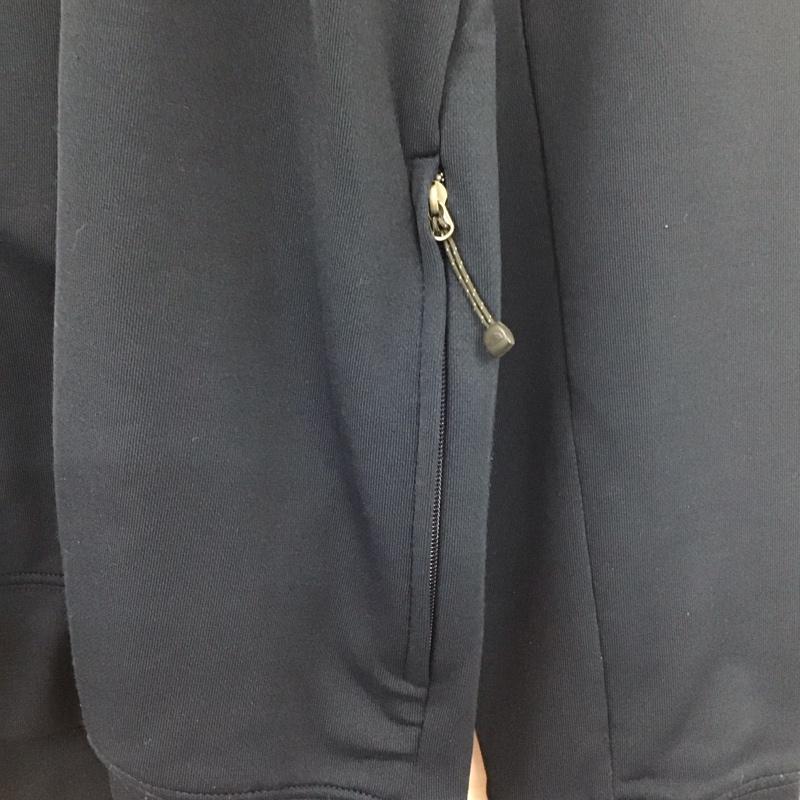ザノースフェイス THE NORTH FACE パーカー 長袖 nt61509 MomentumHoodieJKT ジップアップパーカー XL ロゴ、文字 紺 / ネイビー /  メンズ USED 古着 中古 10131555