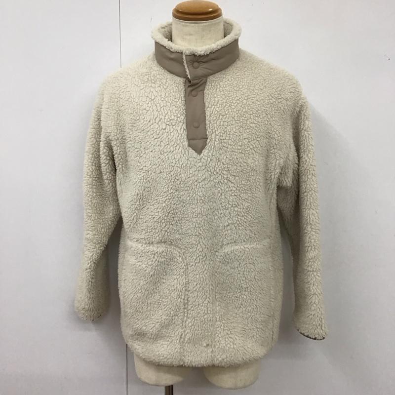ユニクロ UNIQLO ジャケット、上着 ジャンパー、ブルゾン 341-443221 ホワイトマウンテニアリング 長袖フリースオーバーサイズプルオーバー M 無地 白 / ホワイト /  メンズ USED 古着 中古 10113638