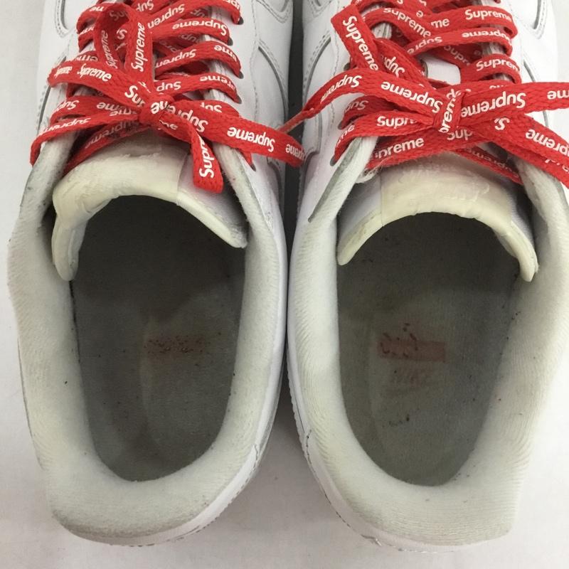 シュプリーム Supreme スニーカー スニーカー CU9225-100 AIR FORCE 1 LOW NIKE 27.5cm 27.5cm ロゴ、文字 白 / ホワイト /  メンズ USED 古着 中古 10140594