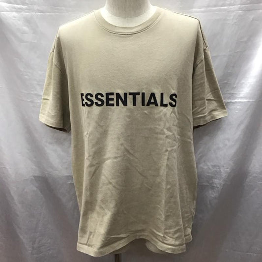 エッセンシャルズ ESSENTIALS Tシャツ 半袖 FEAR OF GOD FOG クルーネック XS ロゴ、文字 ベージュ / ベージュ /  メンズ USED 古着 中古 10122610