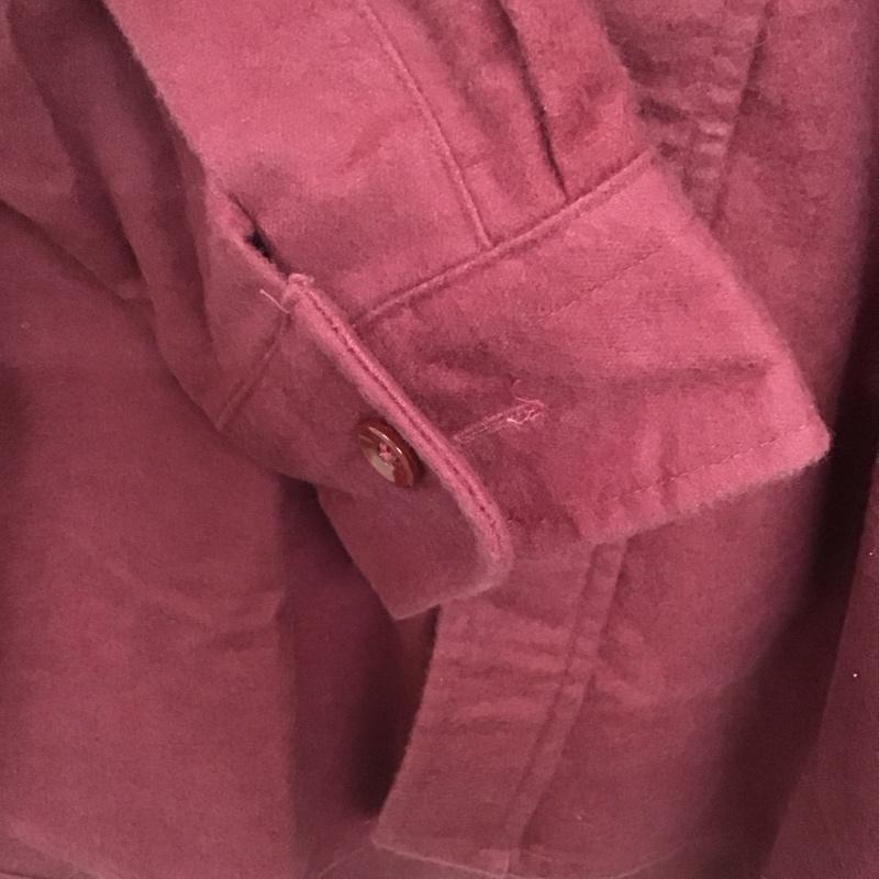 エルエルビーン L.L.Bean シャツ、ブラウス 長袖 長袖シャツ 無地シャツ カラーシャツ ロゴ、文字 えんじ / ワインレッド /  メンズ USED 古着 中古 10135906