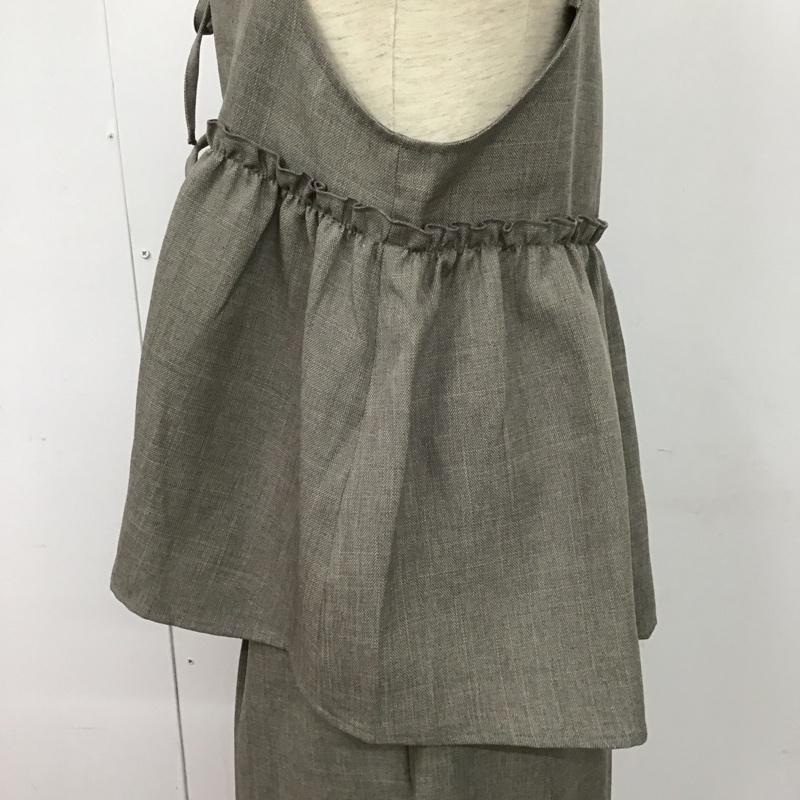 フリークスストア FREAK S STORE セットアップ セットアップ キャミソール ワイドパンツ 2点セット セットアップ M 無地 灰 / グレー /  レディース USED 古着 中古 10149700