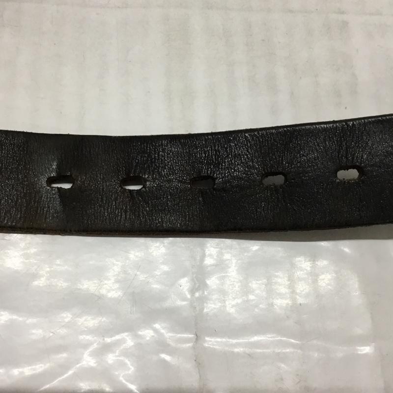 古着 USED ベルト・バックル ベルト レザー 無地 黒 / ブラック / X 銀 / シルバー /  メンズ USED 古着 中古 10117619