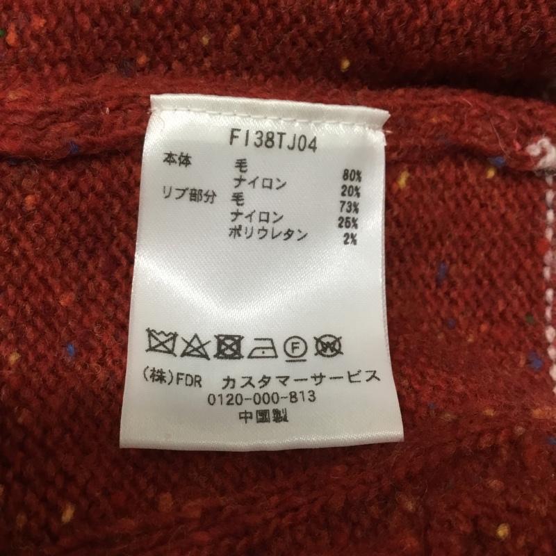 古着 USED ニット、セーター 長袖 ネップセーター タグ付き L ワンポイント えんじ / ワインレッド / X 紺 / ネイビー /  メンズ USED 古着 中古 10136506