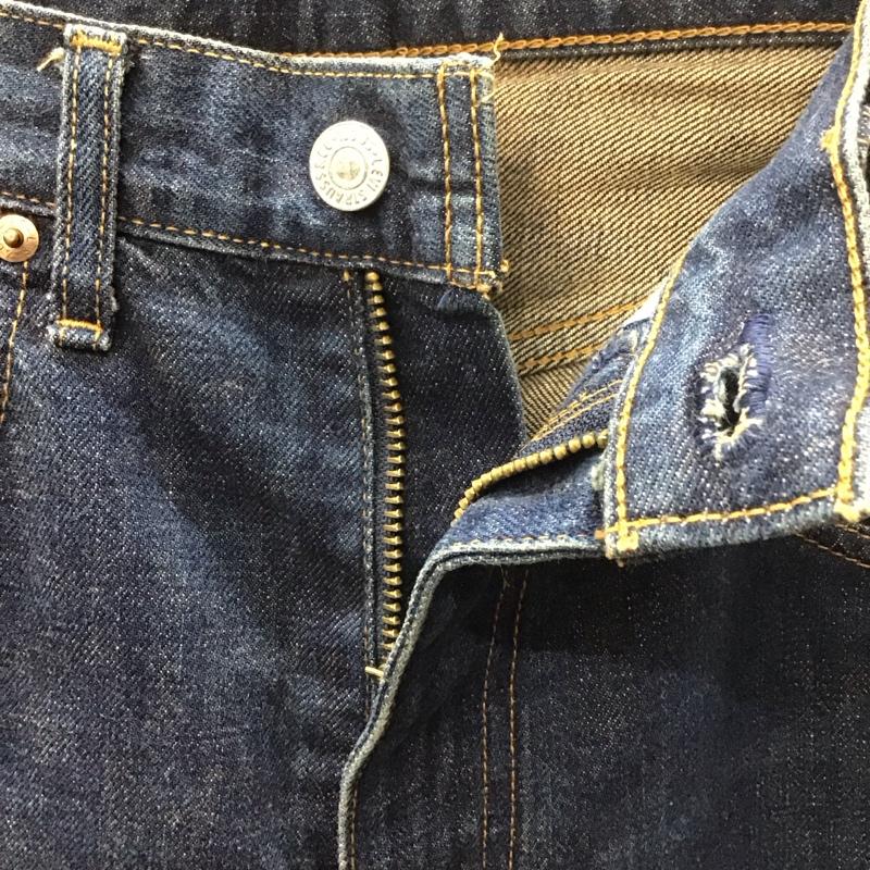 リーバイストラウスアンドコー Levi Strauss & co. パンツ デニム、ジーンズ デニムパンツ ストレートパンツ ワイドパンツ カジュアルパンツ 32インチ 無地 インディゴ / インディゴ /  メンズ USED 古着 中古 10113577