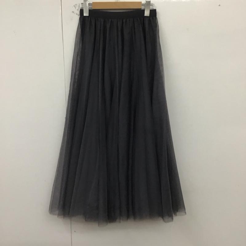 フィフス fifth スカート ロングスカート チュールスカート 無地 灰 / グレー /  レディース USED 古着 中古 10129267