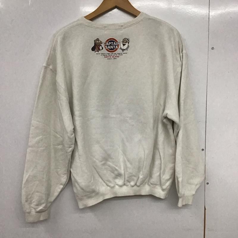 キャプテンサンタ CAPTAINSANTA トレーナー 長袖 S プリント 白 / ホワイト /  レディース USED 古着 中古 10146135