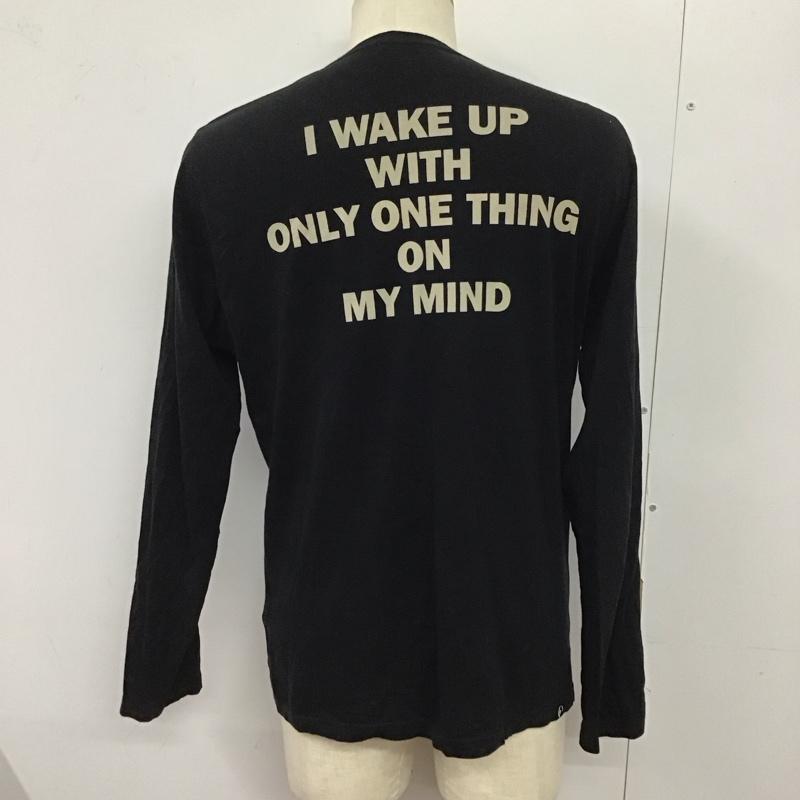 ヒステリックグラマー HYSTERIC GLAMOUR カットソー 長袖 長袖カットソー クルーネックカットソー ロングスリーブカットソー プリントTシャツ L プリント 黒 / ブラック /  メンズ USED 古着 中古 10124354