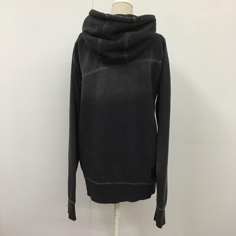 ボルコム VOLCOM パーカー 長袖 長袖パーカー フード付きパーカー ジップアップパーカー M ロゴ、文字 黒 / ブラック /  レディース USED 古着 中古 10114899