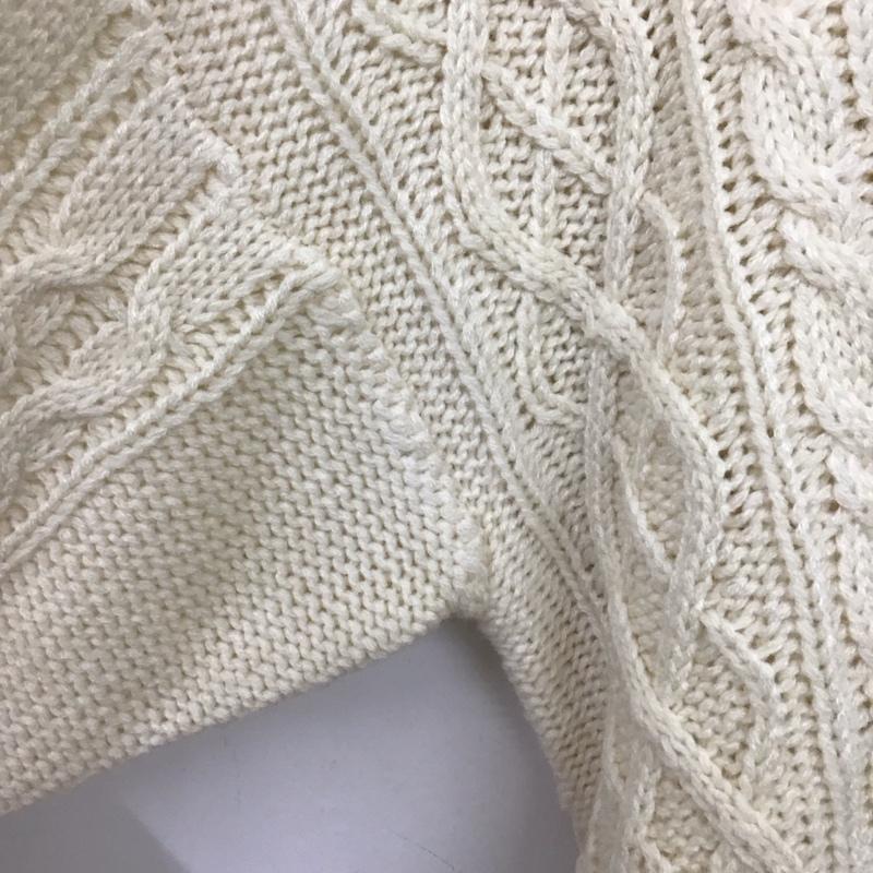 ニコアンド niko and... カーディガン 長袖 長袖ニットカーディガン 前開ニット ロングカーディガン 4 総柄 アイボリー / アイボリー /  レディース USED 古着 中古 10147046