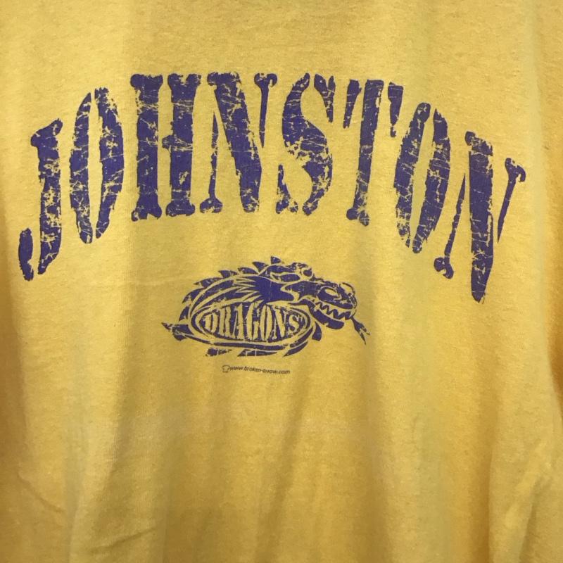 古着 USED Tシャツ 半袖 半袖カットソー プリントTシャツ クルーネックカットソー M ロゴ、文字 黄 / イエロー /  メンズ USED 古着 中古 10148984