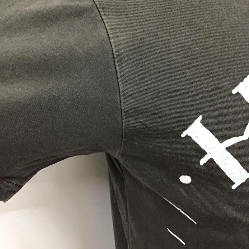 ティーシーエスエス TCSS Tシャツ 半袖 クルーネック S プリント チャコールグレー / チャコールグレー /  メンズ USED 古着 中古 10118093