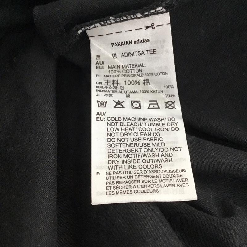 アディダス adidas Tシャツ 半袖 FM1454 L ロゴ、文字 X プリント 黒 / ブラック /  メンズ USED 古着 中古 10134818