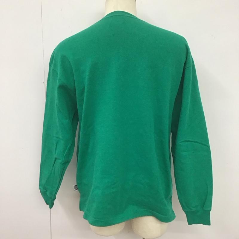 ベンデイビス BEN DAVIS カットソー 長袖 長袖カットソー クルーネックカットソー プリントカットソー L ロゴ、文字 緑 / グリーン /  メンズ USED 古着 中古 10126361