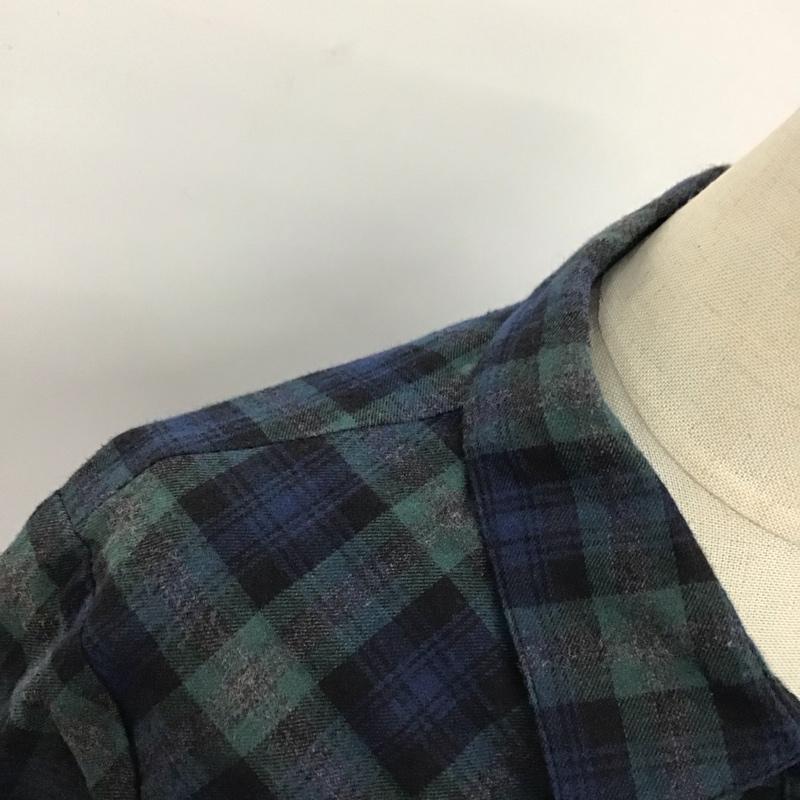 レイビームス Ray BEAMS ワンピース ひざ丈スカート 6326-1415-2747 七分袖 チェック マルチカラー / マルチカラー /  レディース USED 古着 中古 10115345