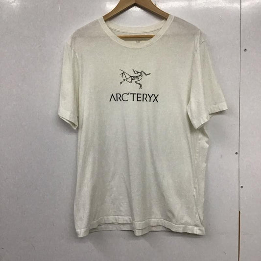 アークテリクス ARC TERYX Tシャツ 半袖 半袖カットソー プリントTシャツ クルーネックカットソー L ロゴ、文字 白 / ホワイト /  メンズ USED 古着 中古 10136880