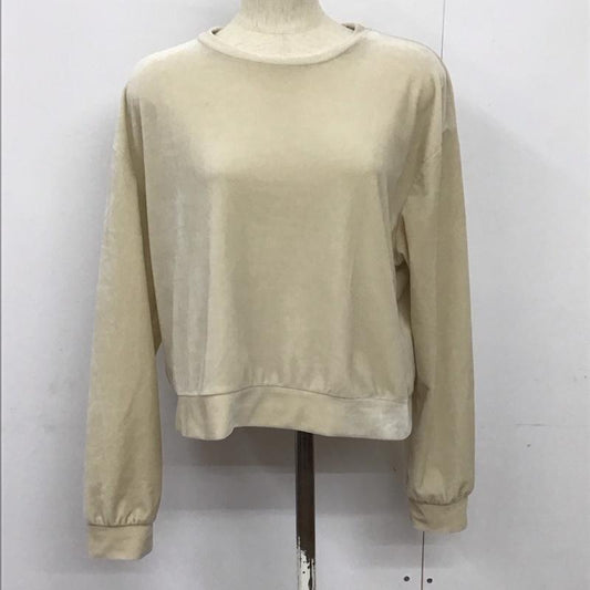 ザラ ZARA カットソー 長袖 長袖カットソー クルーネックカットソー S 無地 ベージュ / ベージュ /  レディース USED 古着 中古 10125244