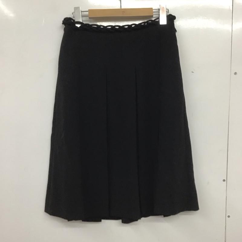 モスキーノ MOSCHINO スカート ミニスカート 4 無地 黒 / ブラック /  レディース USED 古着 中古 10139745