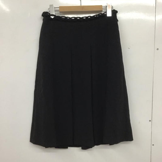 モスキーノ MOSCHINO スカート ミニスカート 4 無地 黒 / ブラック /  レディース USED 古着 中古 10139745