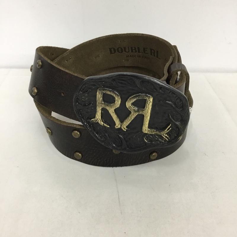 ダブルアールエル RRL ベルト・バックル ベルト スタッズ レザー 無地 ダークブラウン / ダークブラウン /  メンズ USED 古着 中古 10128812