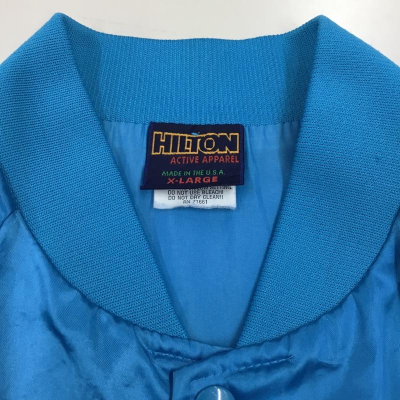 ヒルトン HILTON ジャケット、上着 ジャンパー、ブルゾン ナイロン XL ロゴ、文字 青 / ブルー /  メンズ USED 古着 中古 10114248