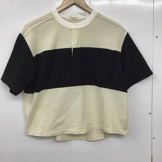 フリークスストア FREAK S STORE ポロシャツ 半袖 FREE 無地 黒 / ブラック / X ベージュ / ベージュ /  レディース USED 古着 中古 10134206