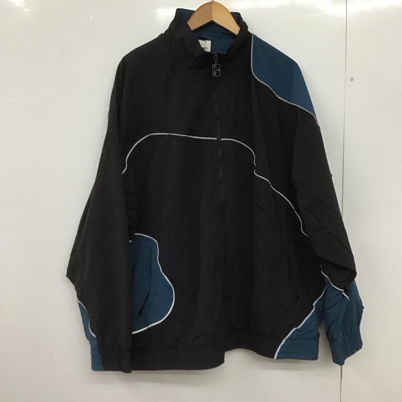 プーマ PUMA ジャケット、上着 ジャンパー、ブルゾン ジップアップジャケット ナイロンジャケット アウター pam コラボ XL ロゴ、文字 黒 / ブラック /  メンズ USED 古着 中古 10148010