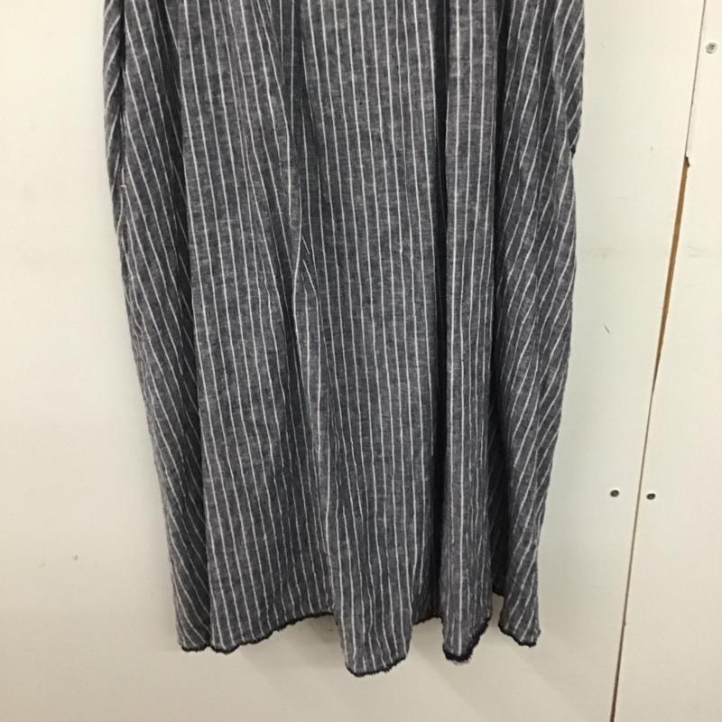 サマンサモスモス Samansa Mos2 ワンピース ロングスカート 1102020 ジャンパースカート M ストライプ 紺 / ネイビー / X 白 / ホワイト /  レディース USED 古着 中古 10142229