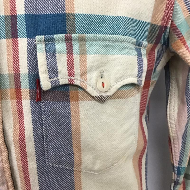 リーバイス Levi s シャツ、ブラウス 長袖 長袖シャツ カラーシャツ ポケットシャツ 長袖カットソー チェックシャツ M チェック マルチカラー / マルチカラー /  メンズ USED 古着 中古 10123966