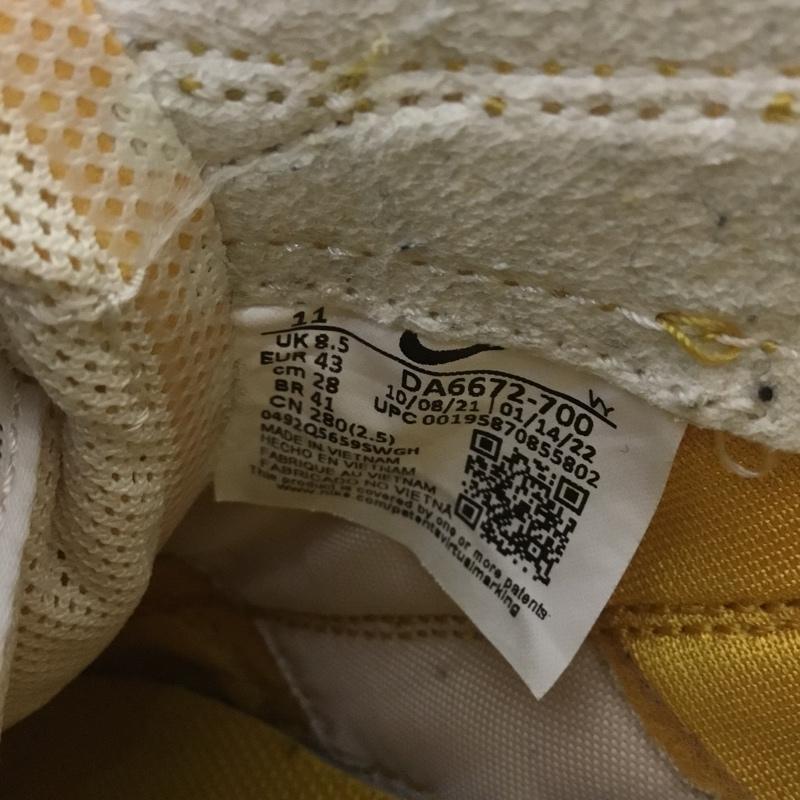 ナイキ NIKE スニーカー スニーカー DA6672 700 GENERAL PURPOSE SHOE TOM SACHS 28cm 箱有 28.0cm ロゴ、文字 黄 / イエロー /  メンズ USED 古着 中古 10139982