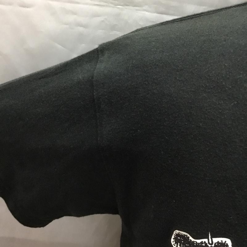 マニーク MANIK Tシャツ 半袖 半袖カットソー プリントTシャツ クルーネックカットソー M ロゴ、文字 黒 / ブラック /  メンズ USED 古着 中古 10114583