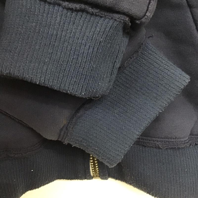 アバクロンビーアンドフィッチ ABERCROMBIE&FITCH パーカー 長袖 ジップアップパーカー 長袖パーカー カジュアルジャケット S ロゴ、文字 紺 / ネイビー /  メンズ USED 古着 中古 10141482