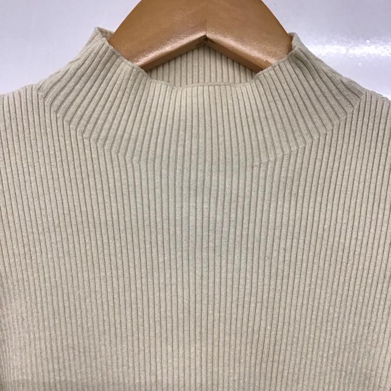 スライ SLY カットソー 長袖 長袖ニットカットソー リブ パフスリーブ FREE 無地 白 / ホワイト /  レディース USED 古着 中古 10142487