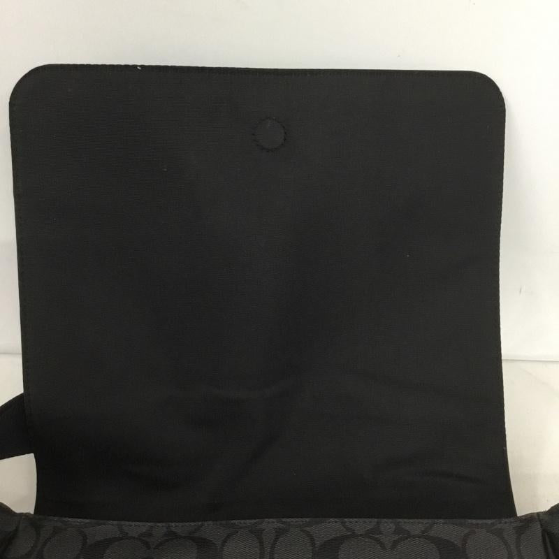 コーチ COACH ショルダーバッグ ショルダーバッグ F73339 シグネチャー ロゴ、文字 黒 / ブラック /  メンズ USED 古着 中古 10139107