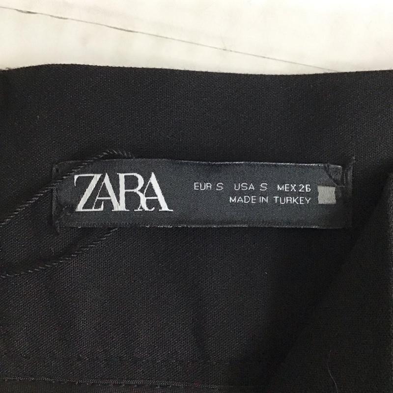 ザラ ZARA パンツ スラックス 1608 231 800 ハイウエスト テーパードパンツ タグ付き S 無地 黒 / ブラック /  レディース USED 古着 中古 10118501