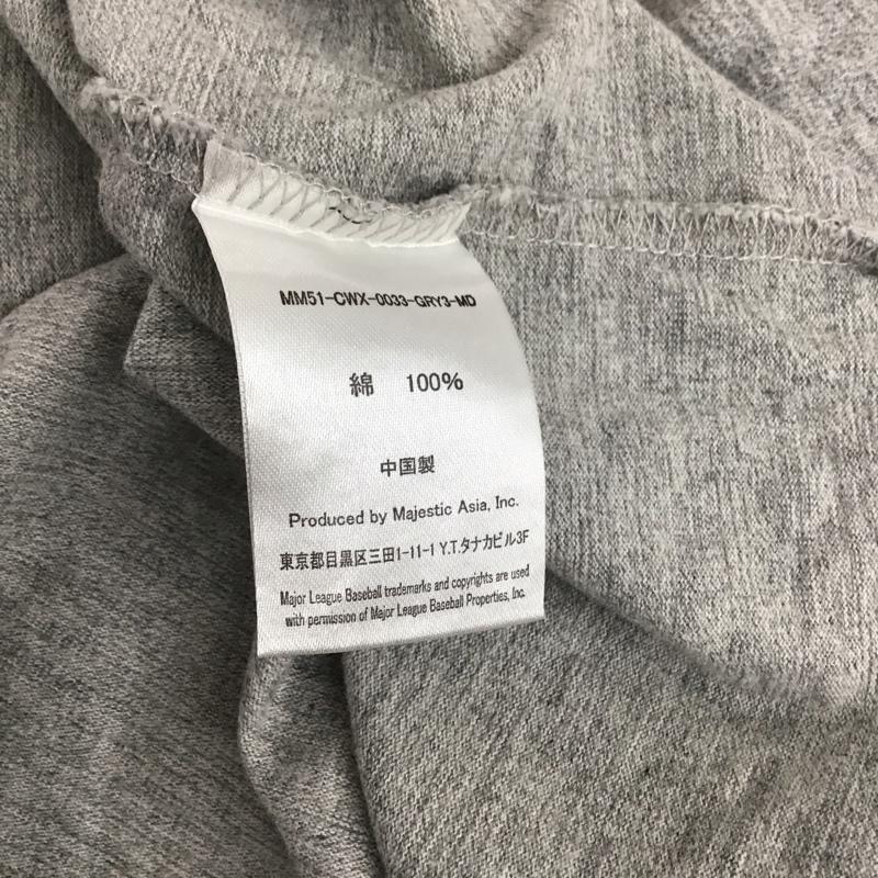 マジェスティック MAJESTIC Tシャツ 半袖 M プリント X ロゴ、文字 灰 / グレー /  メンズ USED 古着 中古 10134810