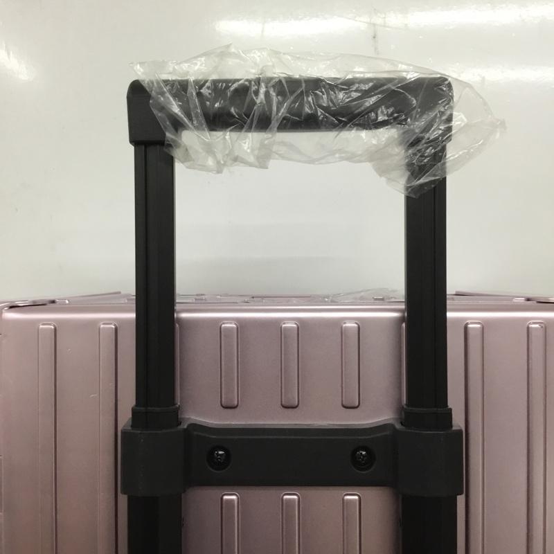 アンドフラット &.FLAT スーツケース、トランク スーツケース、トランク FL14-4-00001 折りたたみ ハードキャリーバッグ キャリーケース 箱有 ロゴ、文字 桃 / ピンク /  メンズ USED 古着 中古 10137508