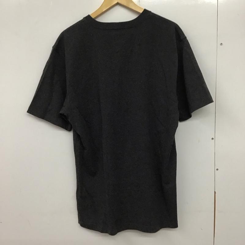 カーハート Carhartt Tシャツ 半袖 半袖カットソー プリントTシャツ クルーネックカットソー M ロゴ、文字 灰 / グレー /  メンズ USED 古着 中古 10139703