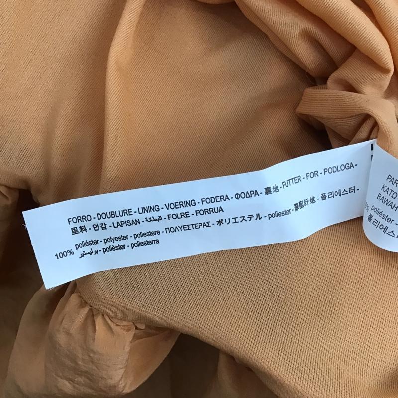 ザラ ZARA ワンピース ロングスカート 1198 027 639 コンビネーション ボリュームワンピース ノースリーブ S 無地 黒 / ブラック / X 橙 / オレンジ /  レディース USED 古着 中古 10107160