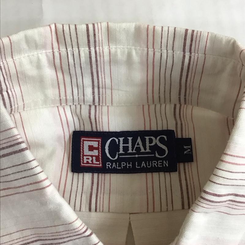 チャップスラルフローレン CHAPSRALPHLAUREN シャツ、ブラウス 半袖 1525-3832 コットン リネン 綿麻 M ボーダー柄 マルチカラー / マルチカラー /  メンズ USED 古着 中古 10116787