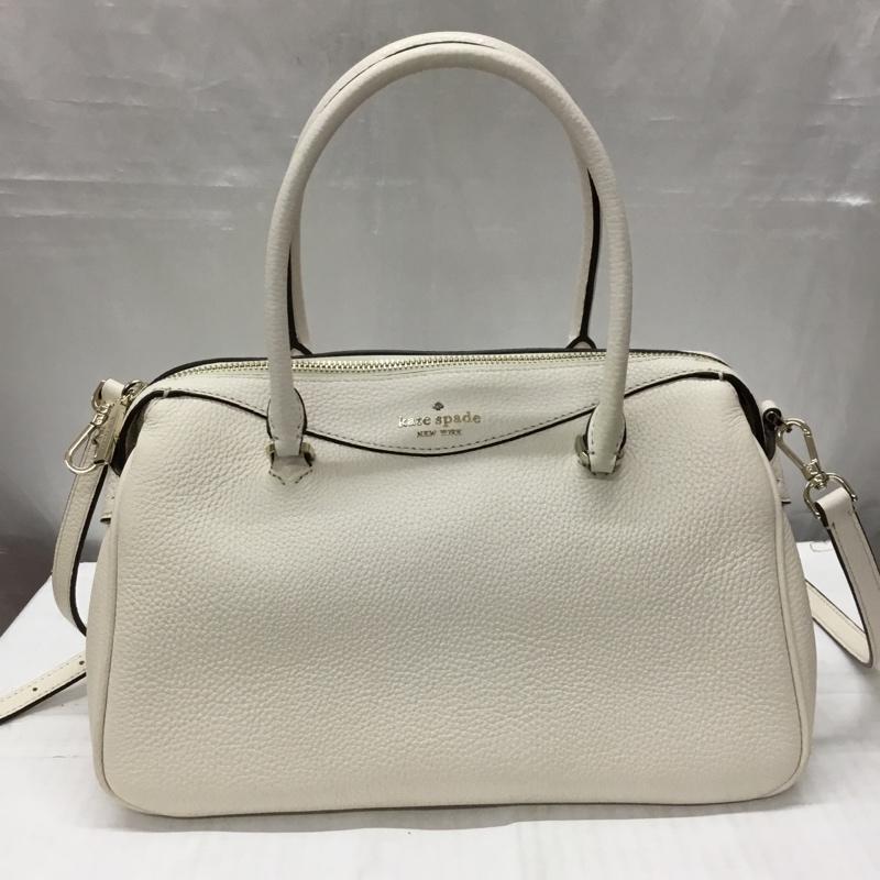 ケイトスペード Kate Spade ハンドバッグ ハンドバッグ ショルダーバッグ 2WAY ロゴ、文字 アイボリー / アイボリー /  レディース USED 古着 中古 10119923